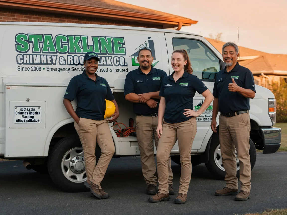 Chimney flashing repair company in Saratoga, TX